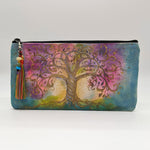 Tree of Life Handpainted Clutch Bags