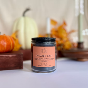 Clean Fragrance Candle Pumpkin Vine, Clove, Cool air, Moss, Cedarwood Handmade