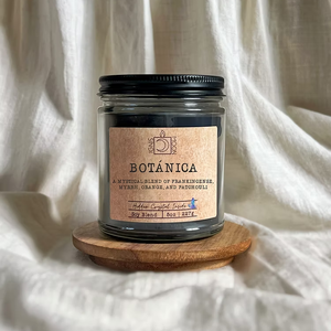 hidden crystal candle frankincense myrrh orange patchouli all natural clean fragrance
