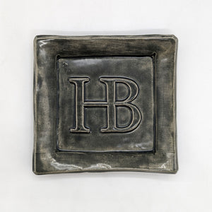 Handcrafted Ceramic Soap Dish - Charcoal (Single Release)
