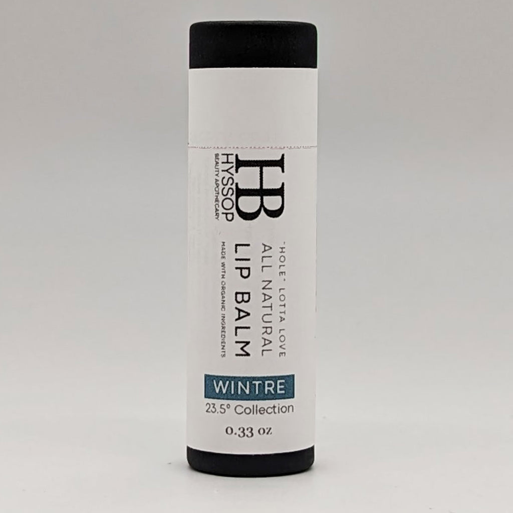 WINTRE All natural lip balm zero waste cardboard compostable tube