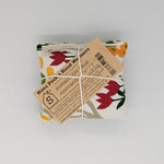 Zero Waste Pocket Hand Warmers tulips floral red yellow green