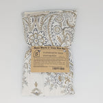 Warm n' Cozy Rice Bag Sustainable Heating Pad Cooling Bag Denim Blue upcycled material pottery barn medallion