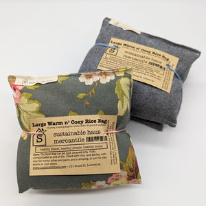 Warm n' Cozy Rice Bag Sustainable Heating Pad Cooling Bag