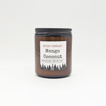 organic soy wax candle cotton wick clean fragrance eco-friendly package mango coconut fruity islands scent