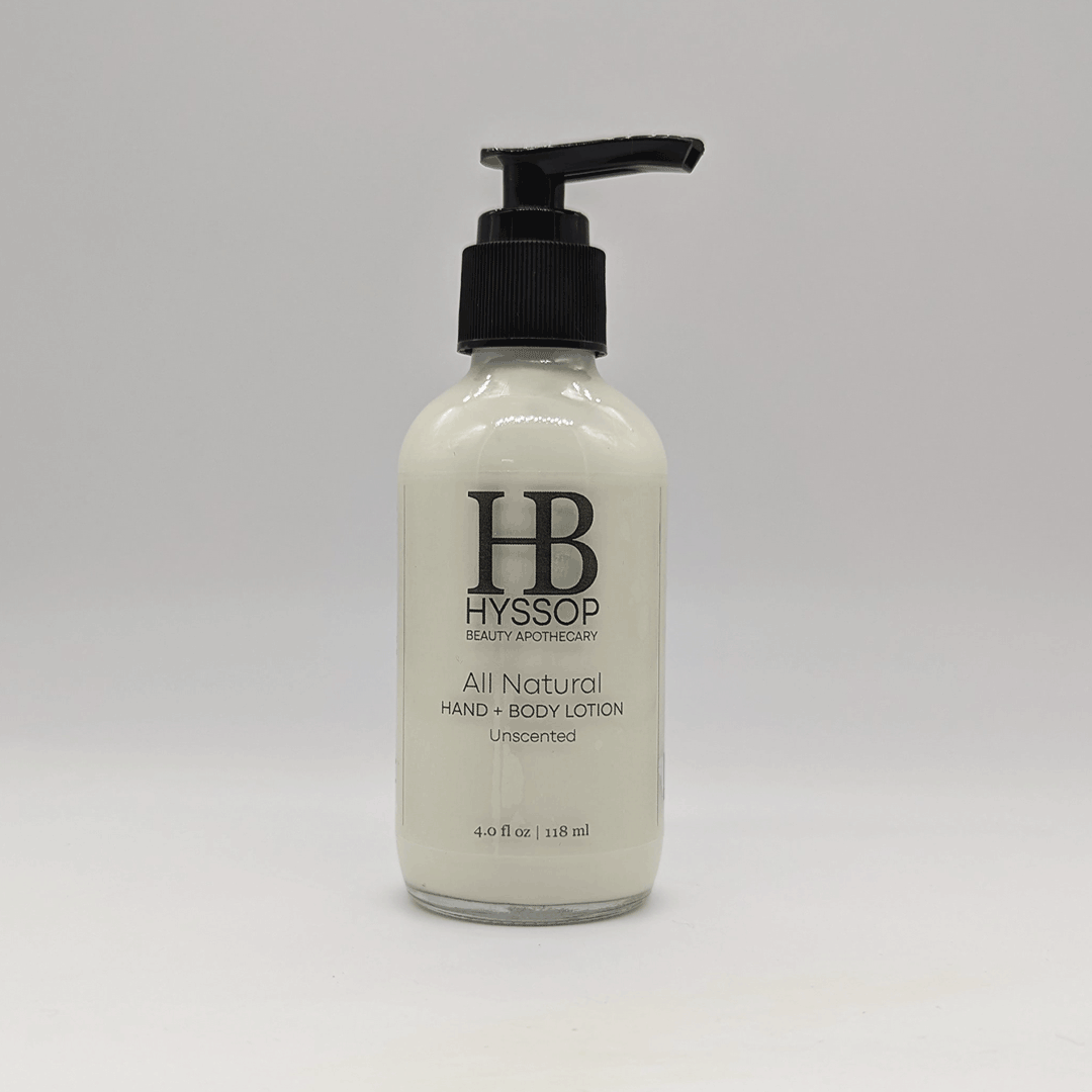 All Natural Handmade Hand Lotion Body Lotion Unscented Fragrance Free