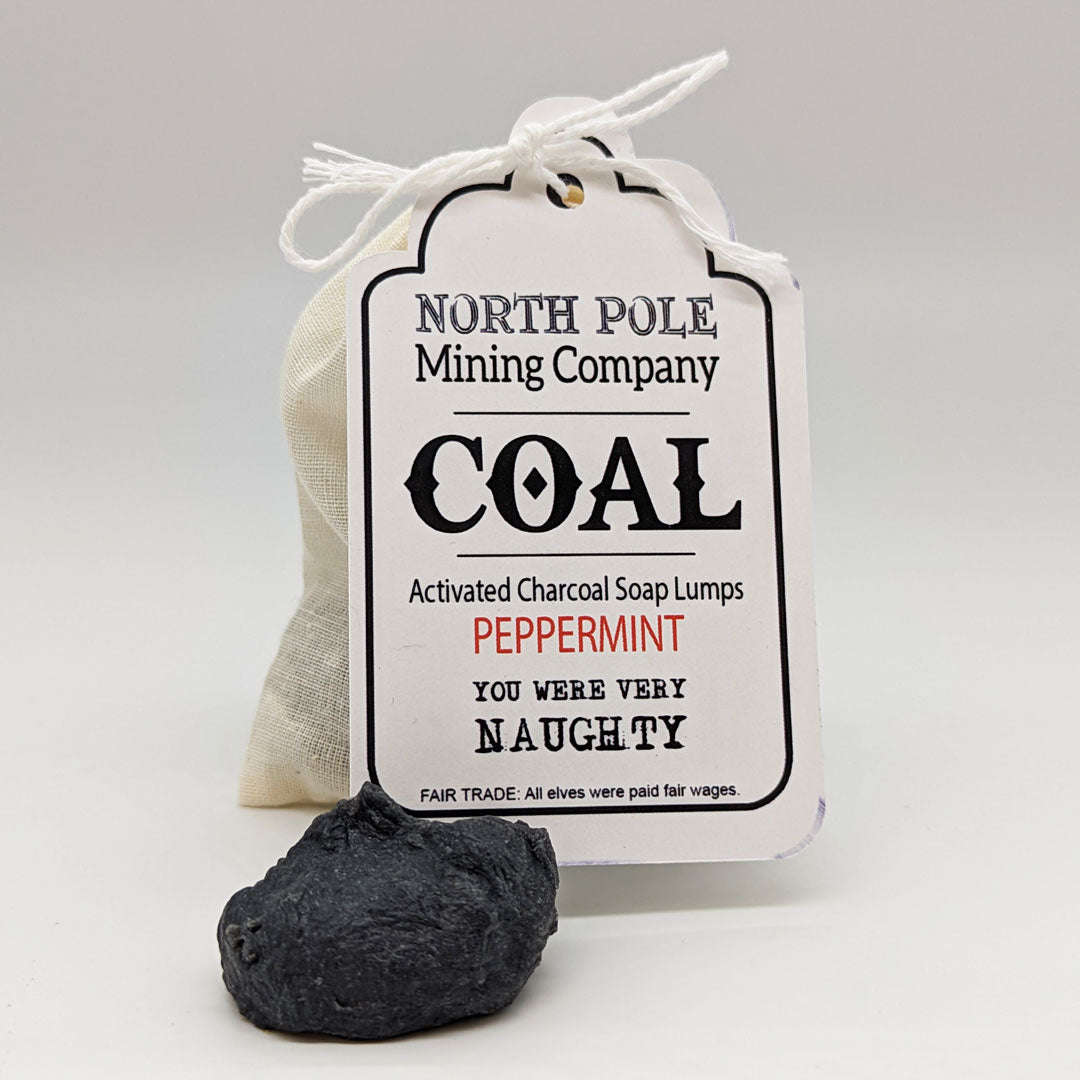 COAL Activated Charcoal Soap Lumps - Peppermint