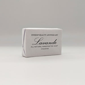 all natural handmade lavender soap lavande unscented