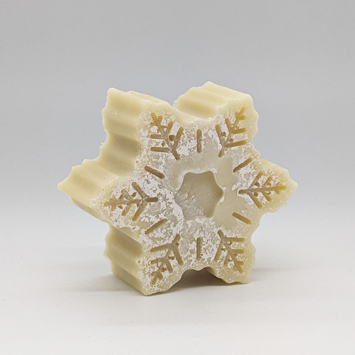 snowflake soap plastic free zero waste fir needle peppermint vanilla