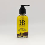body oil bath oil rose bergamot